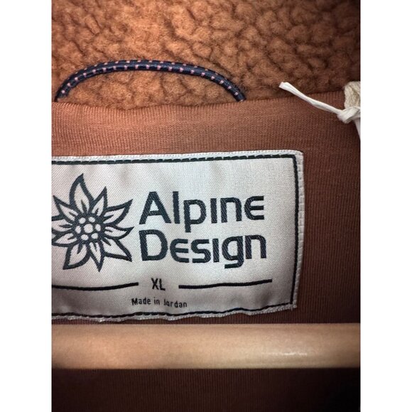 Alpine Design 1/4 Snap Sherpa Size XL Women's Caramel Latte NWT $88 Fleece Pullo - Picture 5 of 11